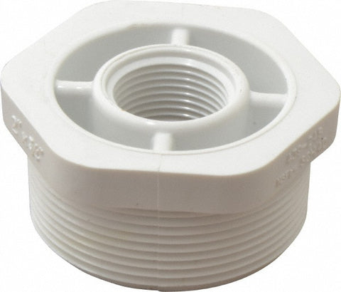 2 x 3/4" PVC Plastic Pipe Bushing