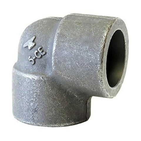 Black 90 deg Elbow: 4", Socket Weld