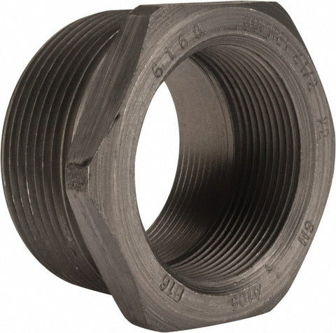 Black Bushing: 2-1/2 x 2", Threaded