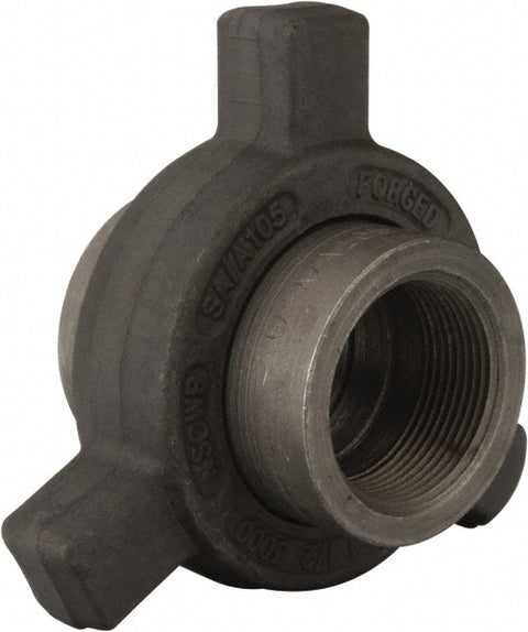 Black Lug Union: 1-1/2", Threaded