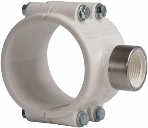 3 x 1" PVC Plastic Pipe Clamp On Saddle with EPDM O-Ring