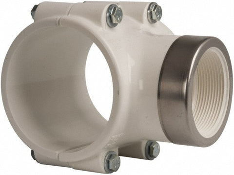 3 x 2" PVC Plastic Pipe Clamp On Saddle with EPDM O-Ring