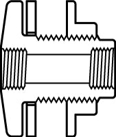4" PVC Plastic Pipe Tank Adapter