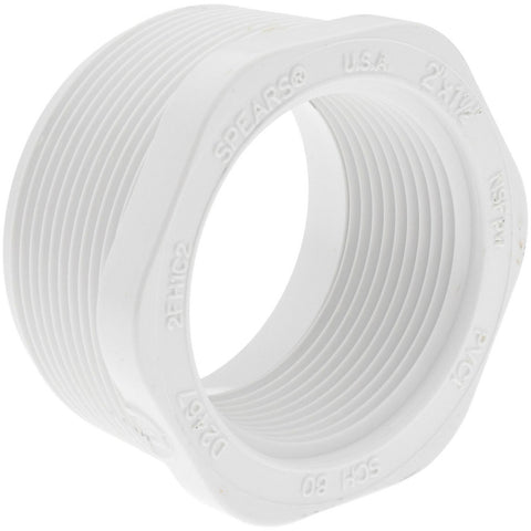 2 x 1-1/2" PVC Plastic Pipe Bushing