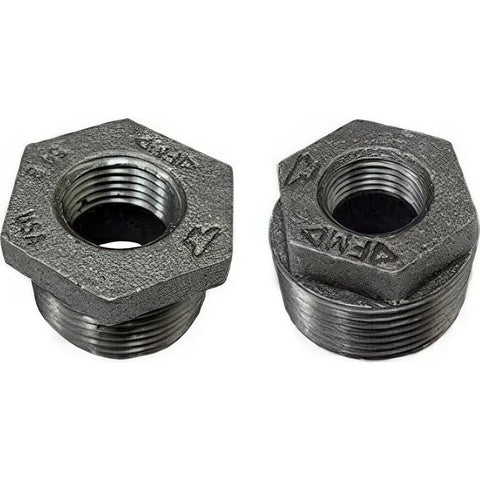 Black Bushing: 3/4 x 1/8", MIP x FIP
