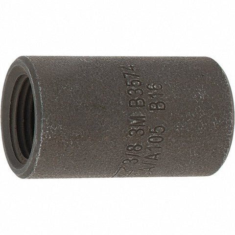 Black Coupling: 3/8", Threaded