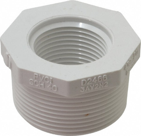 1-1/2 x 1" PVC Plastic Pipe Bushing