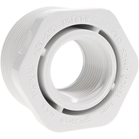 1-1/2 x 3/4" PVC Plastic Pipe Bushing