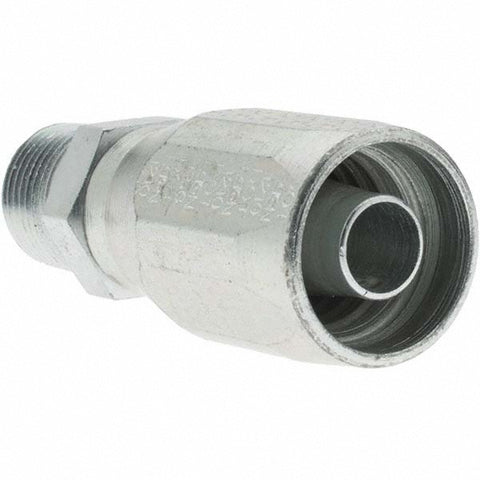 3/8-18 NPT, Carbon Steel Reusable Hose Male Fitting
