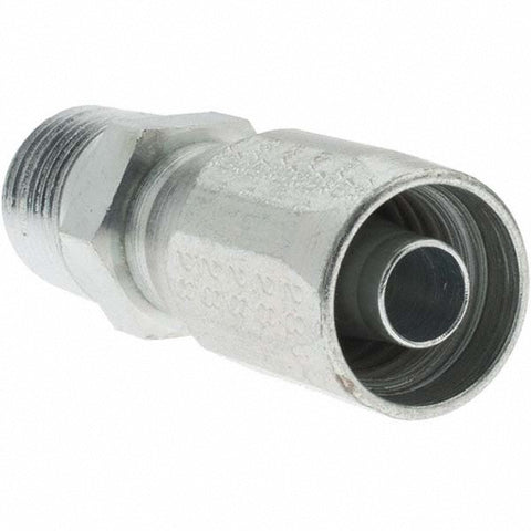 1/2-14 NPT, Carbon Steel Reusable Hose Male Fitting