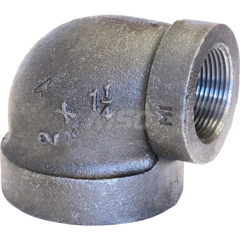Black 90 deg Elbow: 3/4 x 1/2", 300 psi, Thread x Thread