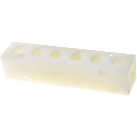 Manifold: 1/4" Inlet, 1/8" Outlet, 2 Inlet Ports, 6 Outlet Ports, 4.75" OAL, 1" OAW, 1" OAH