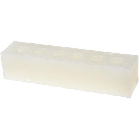 Manifold: 1/2" Inlet, 3/8" Outlet, 2 Inlet Ports, 6 Outlet Ports, 6.75" OAL, 1.5" OAW, 1-1/2" OAH