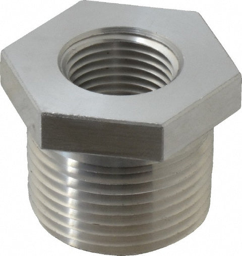 3/4 x 3/8" Aluminum Pipe Hex Bushing