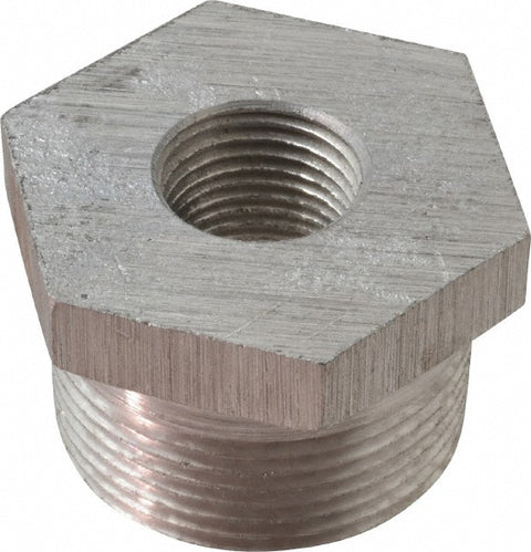 1-1/4 x 1/2" Aluminum Pipe Hex Bushing