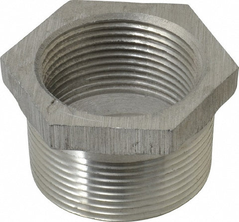 1-1/2 x 1-1/4" Aluminum Pipe Hex Bushing