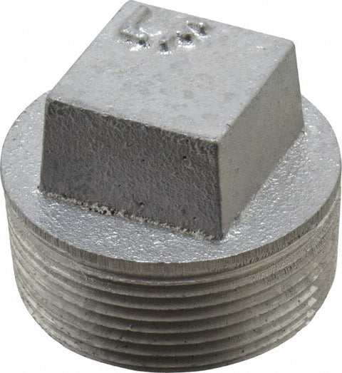 1-1/2" Aluminum Pipe Square Head Plug