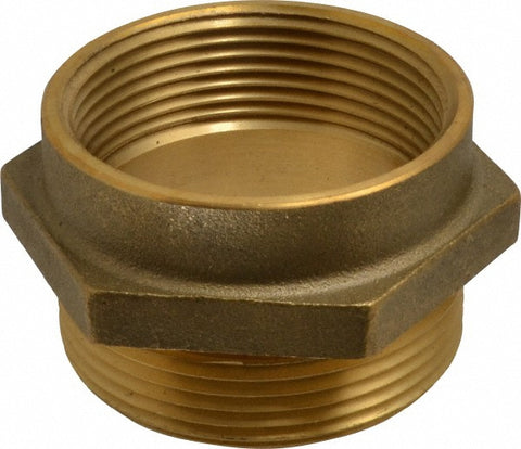 2-1/2 FNPT x 2-1/2 MNST Hydrant Hex Nipple