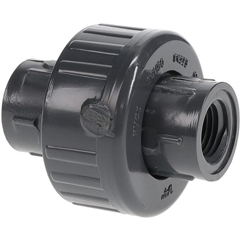 1/4" PVC Plastic Pipe Union with EPDM O-Ring