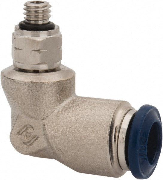 Push-to-Connect Tube x Universal Thread Fitting: #10-32 Thread, Univer ...