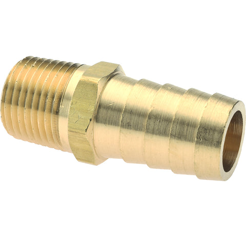 Barbed Hose Fitting: 1/2" x 3/4" ID Hose, Adapter