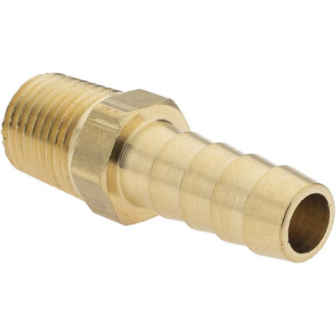 Barbed Hose Fitting: 1/4" x 3/8" ID Hose, Adapter