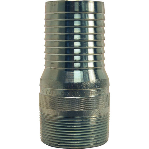 Barbed Hose Fittings: Fitting Type: Male, Hose Barb; Material: Plated Steel; Thread Standard: NPT; Thread Size: 1-1/4