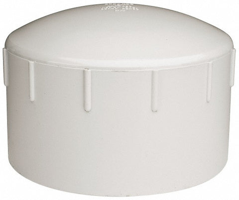 8" PVC Plastic Pipe End Cap