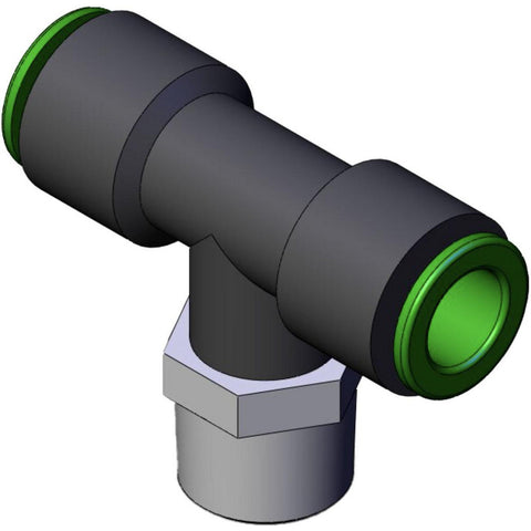 10MM-3/8 BRANCH TEE KR FLAME RES 1-TCH FTTNG