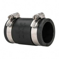 1-1/4" PVC Flexible Pipe Coupling with Clamp