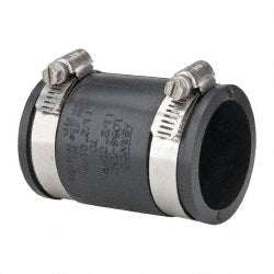 1-1/2" PVC Flexible Pipe Coupling with Clamp