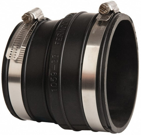 3" PVC Flexible Pipe Coupling with Clamp