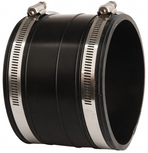 4" PVC Flexible Pipe Coupling with Clamp