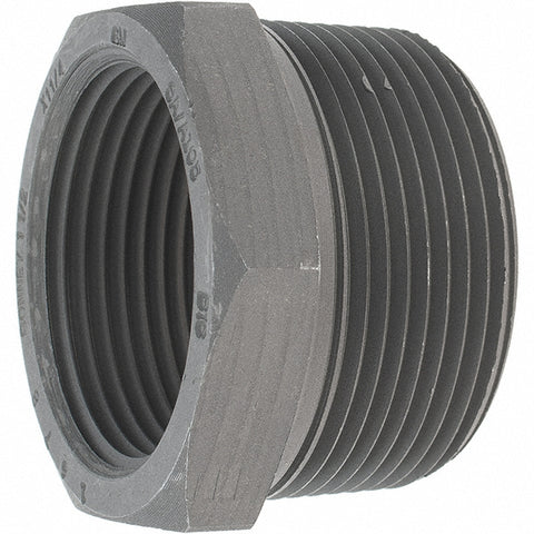 Black Bushing: 1-1/2 x 1-1/4", Threaded