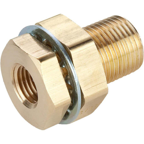 Industrial Pipe Anchor Coupling: 1/4" Female Thread, 3/4-16 Male Thread, Male Straight Thread O-Ring x Female NPTF