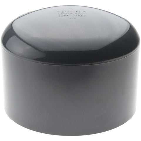 8" PVC Plastic Pipe End Cap