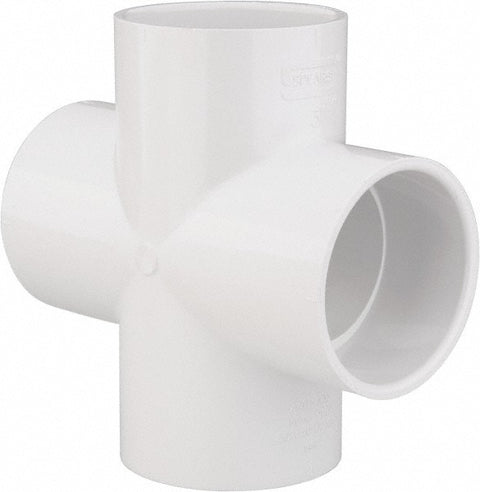 3" PVC Plastic Pipe Cross