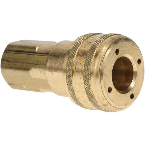 Pneumatic Hose Coupling: 1/2-14, 1/2" Body Dia, Industrial Interchange