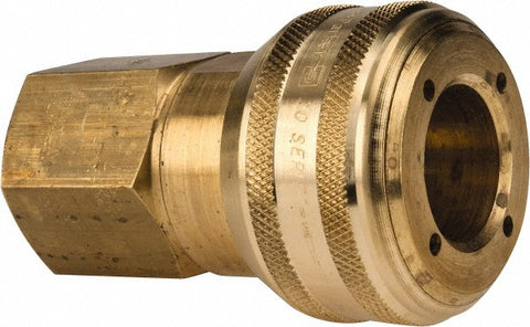Pneumatic Hose Coupling: 3/4-14, 3/4" Body Dia, Industrial Interchange