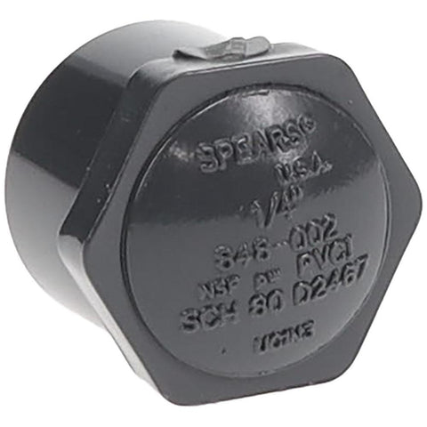 1/4" PVC Plastic Pipe End Cap