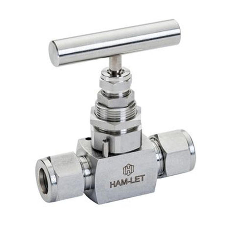 Needle Valve: T-Handle, Straight, 1/2" Pipe, Compression x Compression End