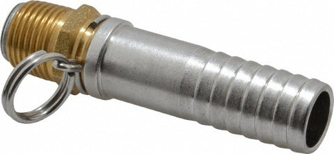 1/2 NPT x 3/4" Hose Barb, Swivel Hose Adapter