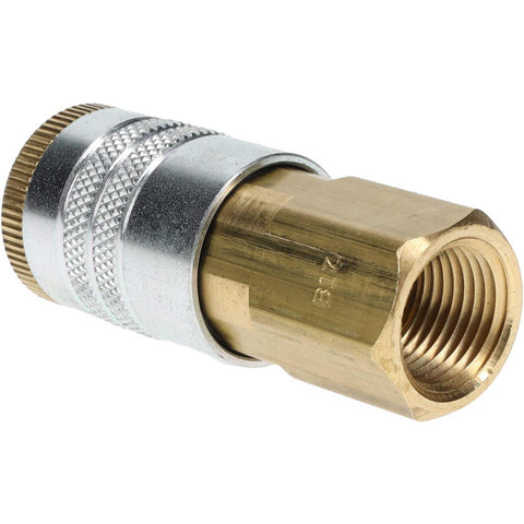 Pneumatic Hose Coupling: 1/2-14, 1/2" Body Dia, Tru-Flate Automotive Interchange