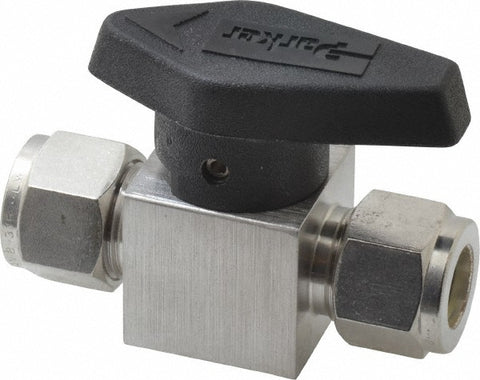 1/2" Pipe, 3,000 psi WOG Rating, 316 Stainless Steel, Inline, One Way Instrumentation Plug Valve