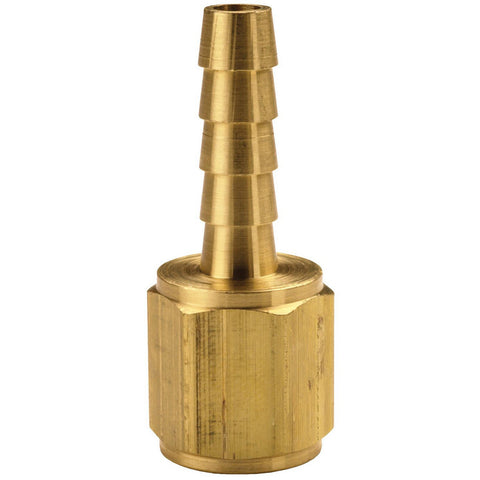 Barbed Hose Fittings: Fitting Type: Hose Barb Insert; Material: Brass; Thread Standard: NPTF; Thread Size: 1/8