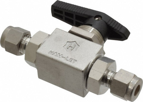 2-Way Manual Ball Valve: 1/4" Pipe