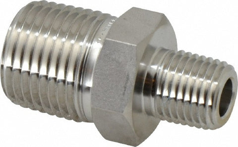Pipe Hex Plug: 1/2 x 1/4", 316 Stainless Steel