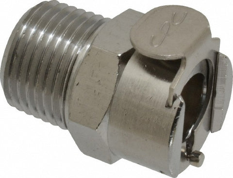 3/8 NPT Brass, Quick Disconnect, Valved Coupling Body
