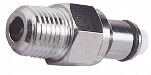 3/8 NPT Brass, Quick Disconnect, Valved Coupling Insert
