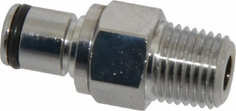1/4 NPT Brass, Quick Disconnect, Valved Coupling Insert